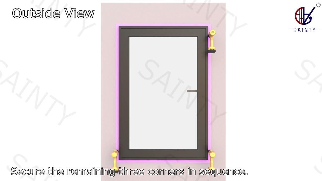 Watch: SAINTY™ Triple-Pane Aluminum Casement Windows Precision Installation