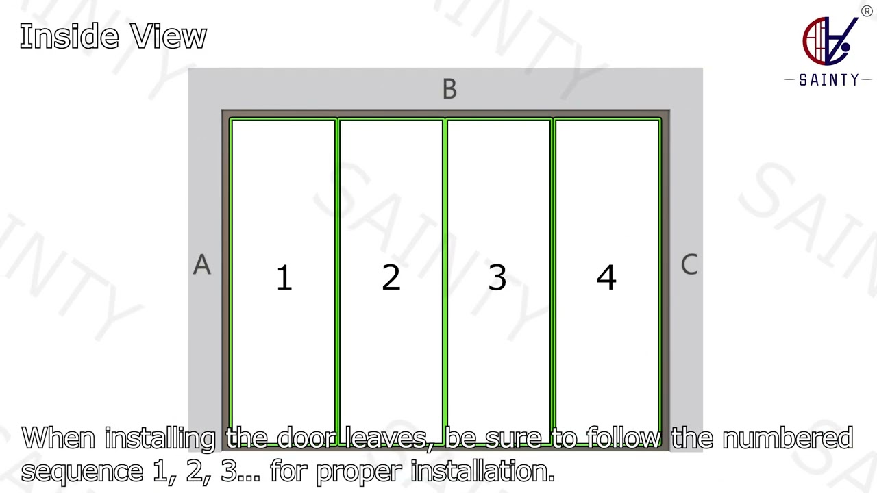 Watch: SAINTY™ Impact Resistant Aluminum Bi-Fold Door Installation and Sealing