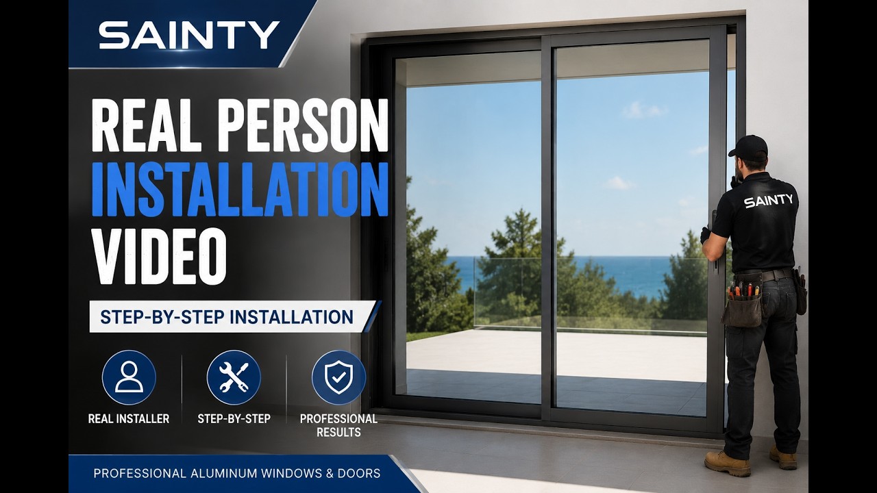 Watch: SAINTY™ Energy Efficient Aluminum Sliding Doors Simplified Installation Guide