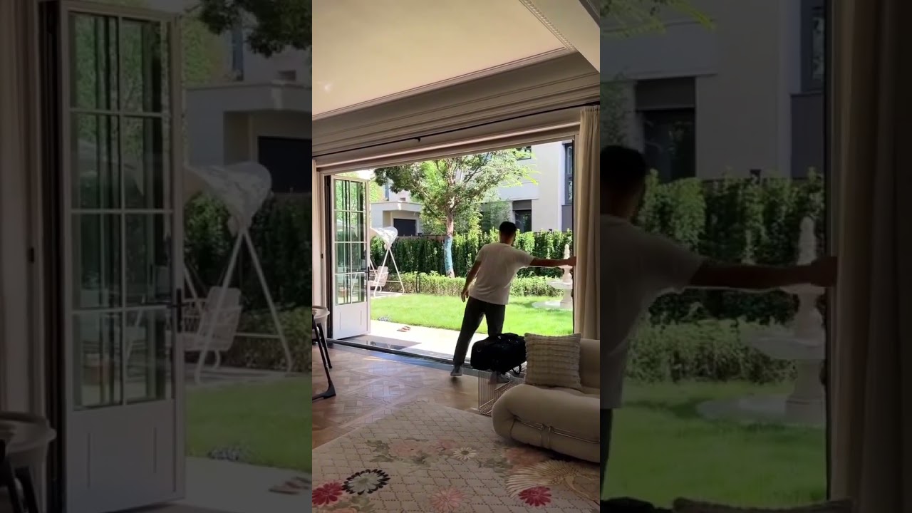 SAINTY™ Thermally Broken Aluminum Bi-Fold Doors - Bi-folding doors for Backyard